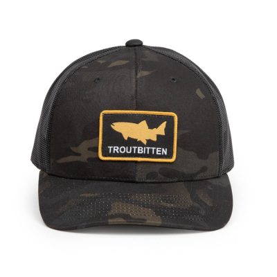 Trout Patch Trucker Hat (Multicam Black)