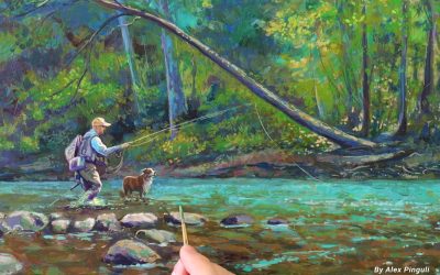Troutbitten In Acrylic